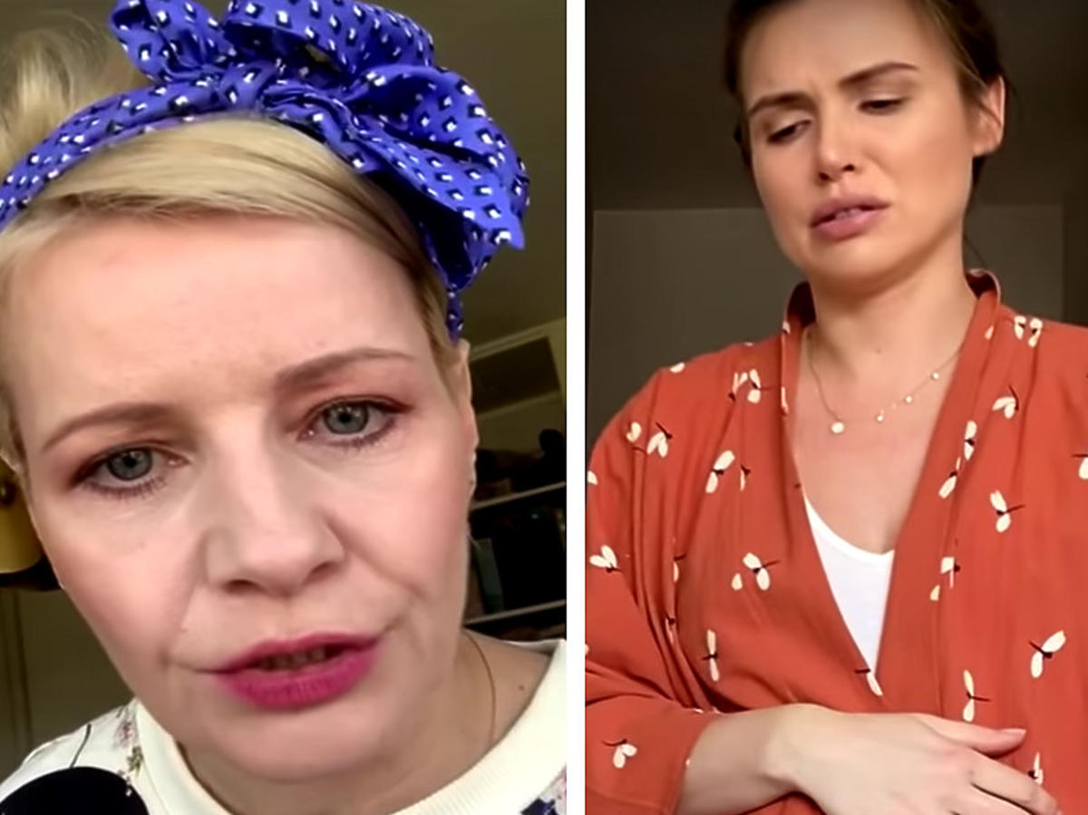Małgorzata Kożuchowska i Marta Żmuda Trzebiatowska w serialu #zostańwdomu