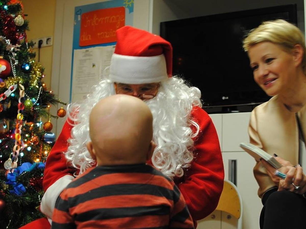 Małgorzata Kożuchowska odwiedziła dzieci w szpitalu