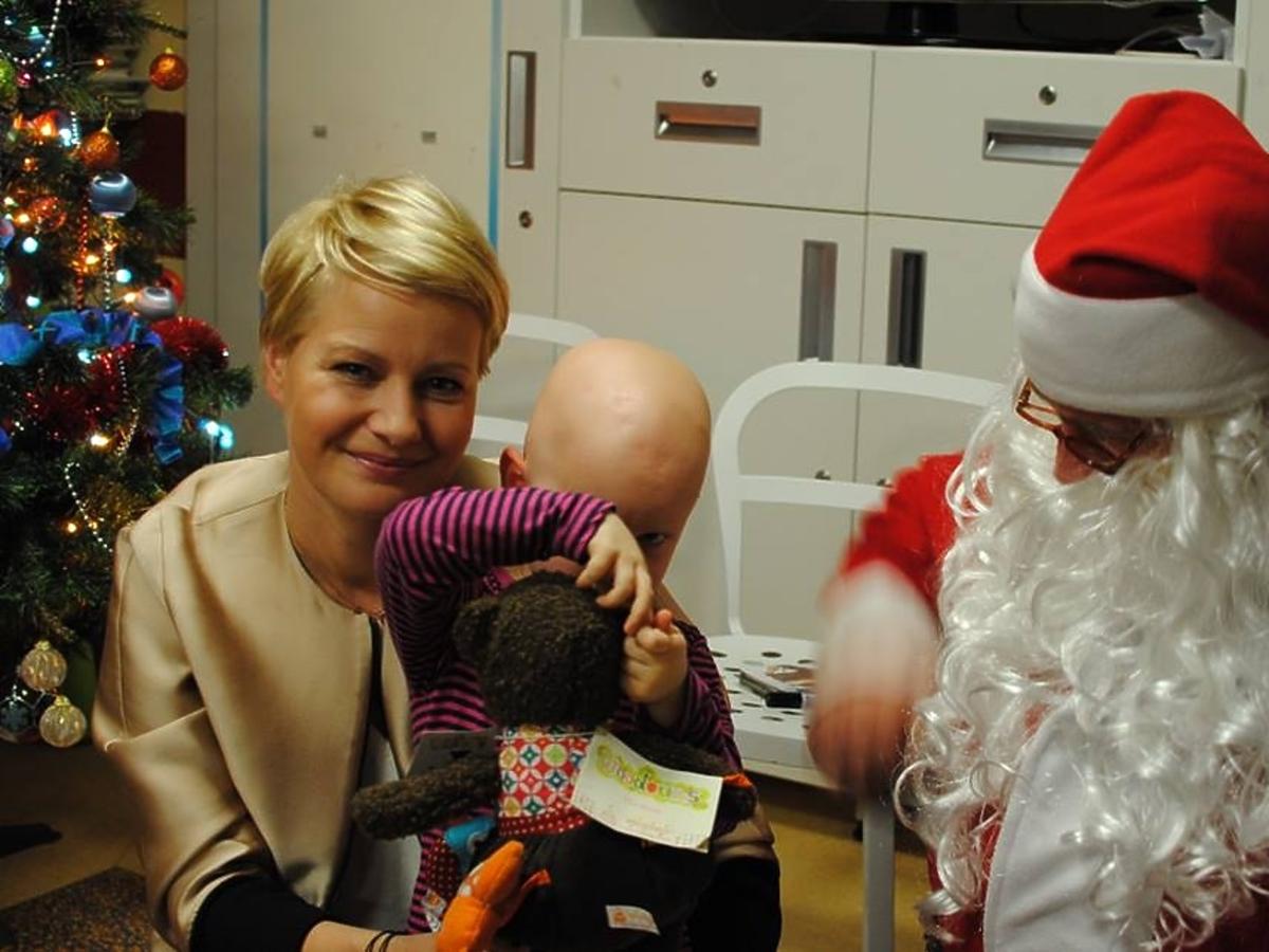 Małgorzata Kożuchowska odwiedziła dzieci w szpitalu