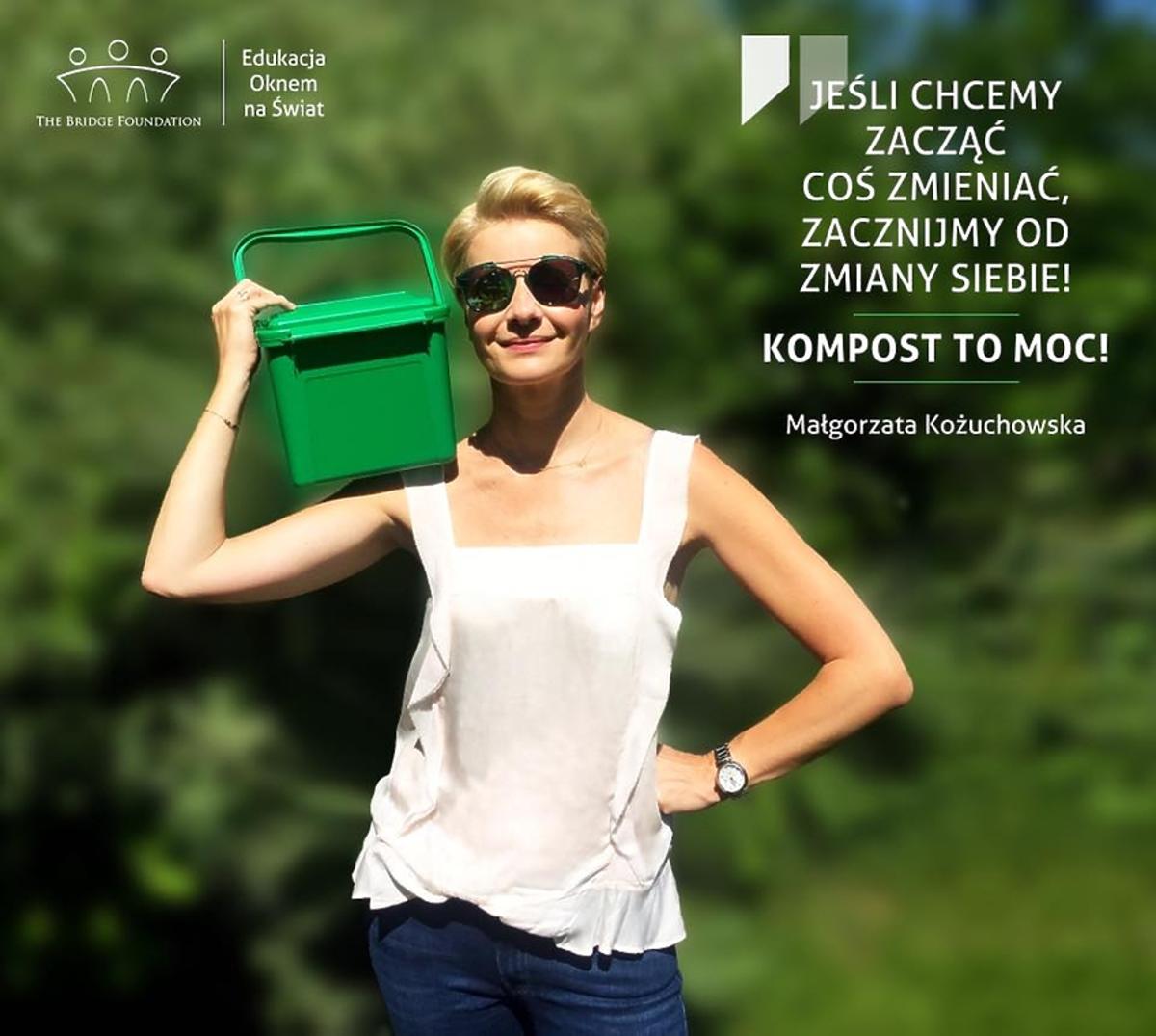 Małgorzata Kożuchowska reklamuje kompost