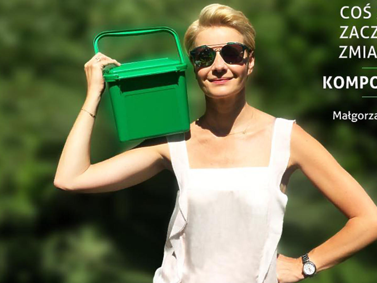 Małgorzata Kożuchowska reklamuje kompost