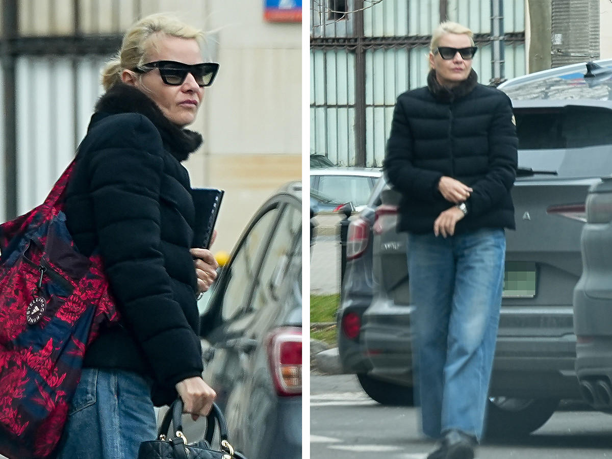 Małgorzata Kożuchowska z drogą torbą