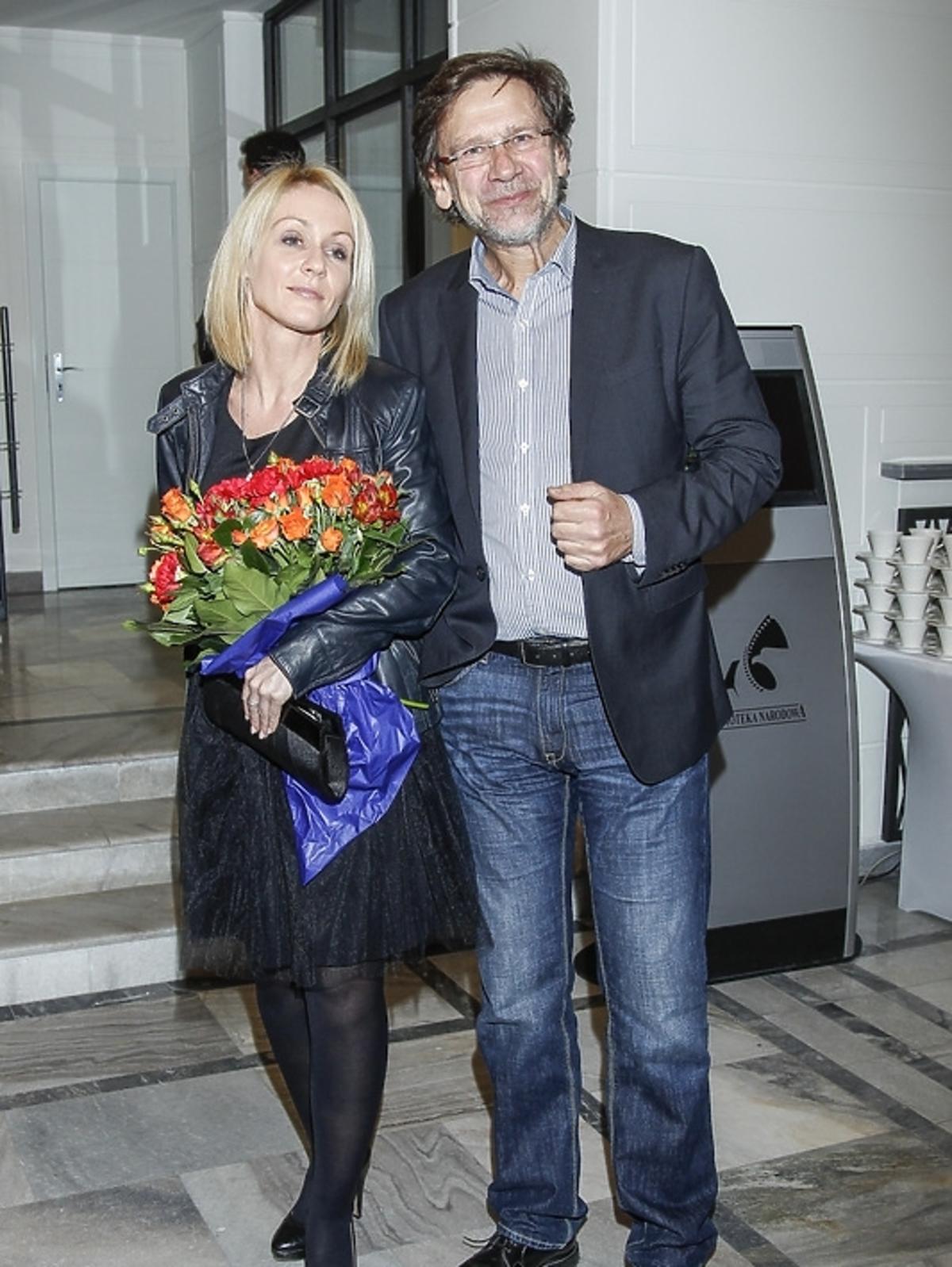 Małgorzata Ohme i Jacek Santorski na pokazie premierowego odcinka 