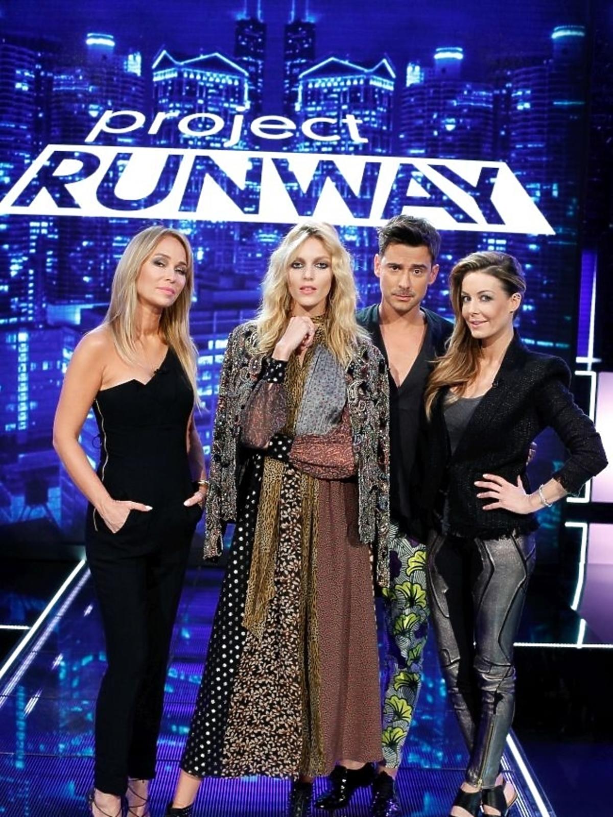 Małgorzata Rozenek, Marcin Tyszka, Anja Rubik i Joanna Przetakiewicz w Project Runway