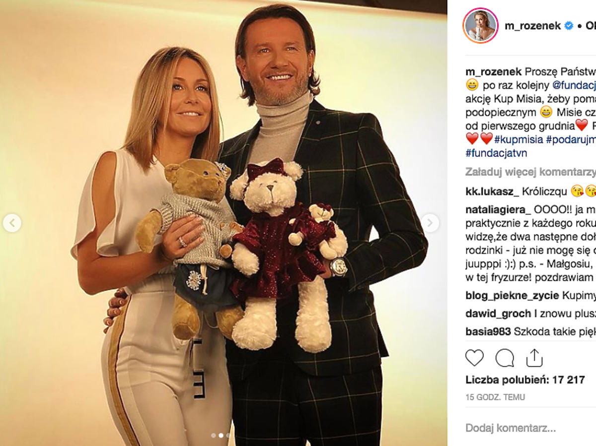 Małgorzata Rozenek w kombinezonie od Elisabetta Franchi