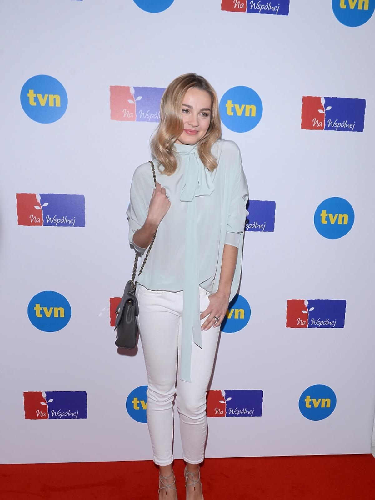Małgorzata Socha na konferencji serialu 