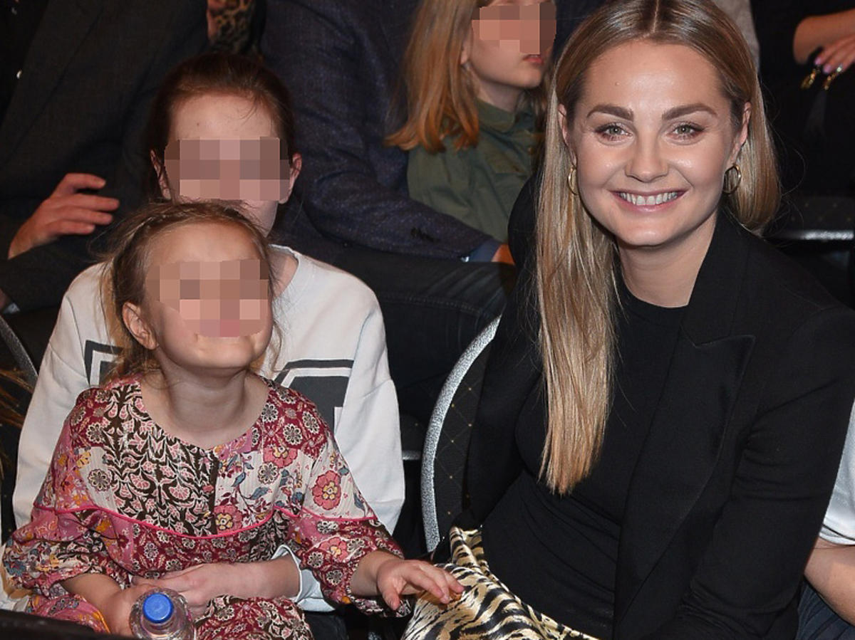 Małgorzata Socha z córką Zosią na widowni Tańca z Gwiazdami