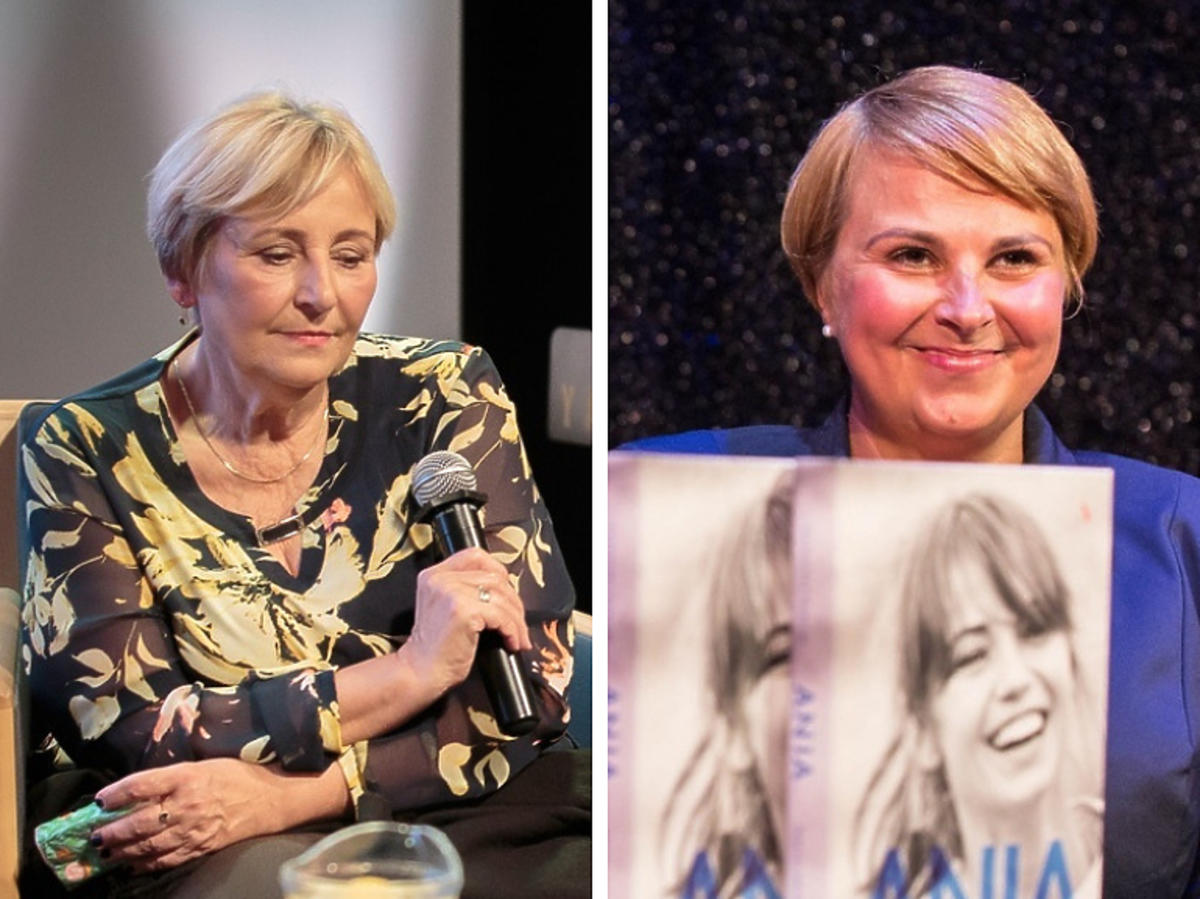Mama Anny Przybylskiej, Krystyna Przybylska oraz siostra aktorki podczas premiery książki 