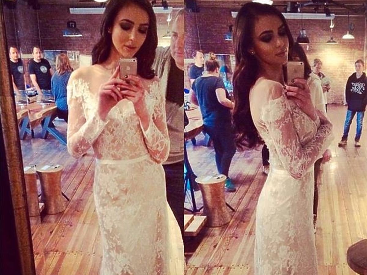 Marcelina Leszczak w sukni ślubnej na Instagramie