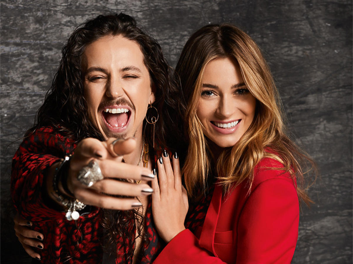 Marcelina Zawadzka i Michał Szpak na sesji zdjęciowej "Party"