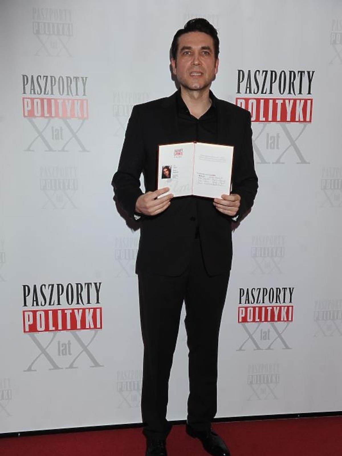 Marcin Dorociński na gali Paszporty Polityki 2012