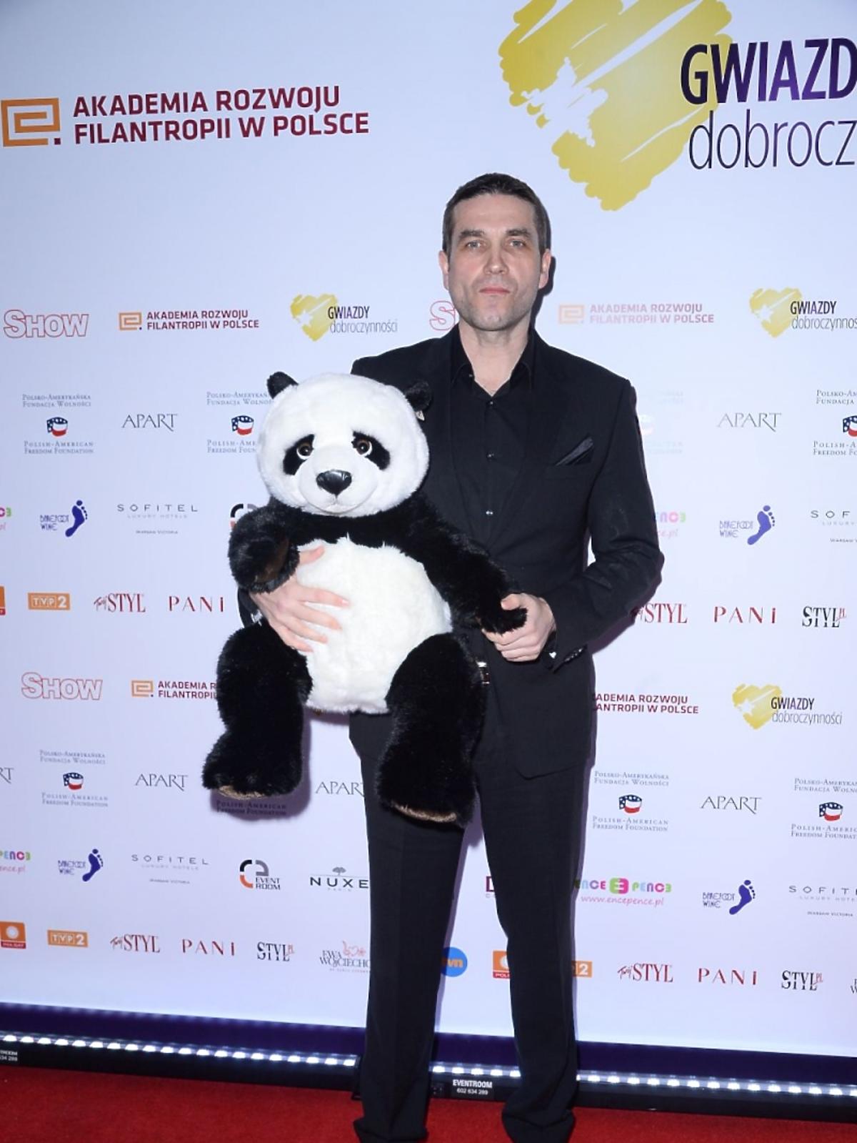 Marcin Dorociński z pandą