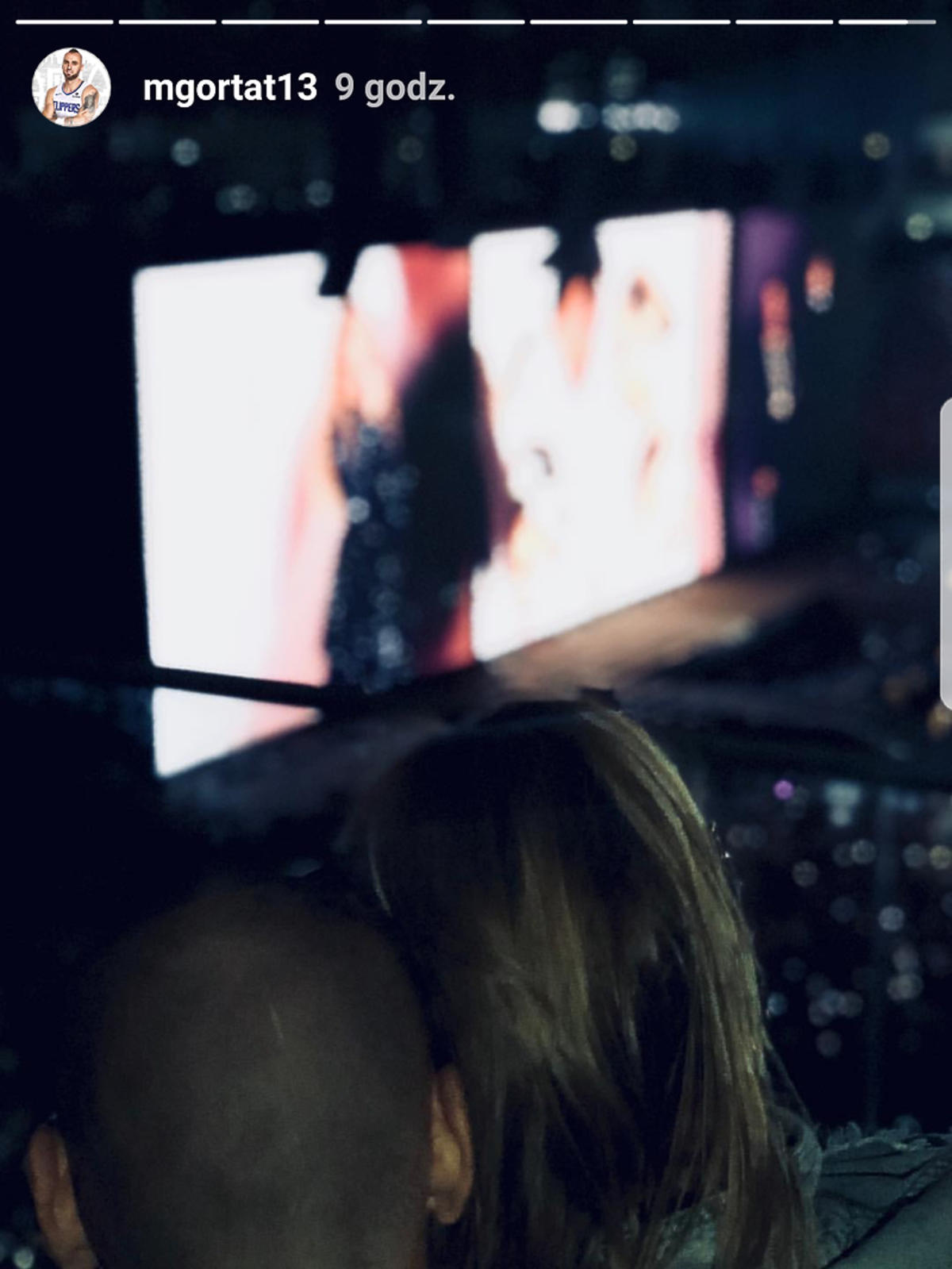 Marcin Gortat z Alicją Bachledą-Curuś na koncercie Beyonce