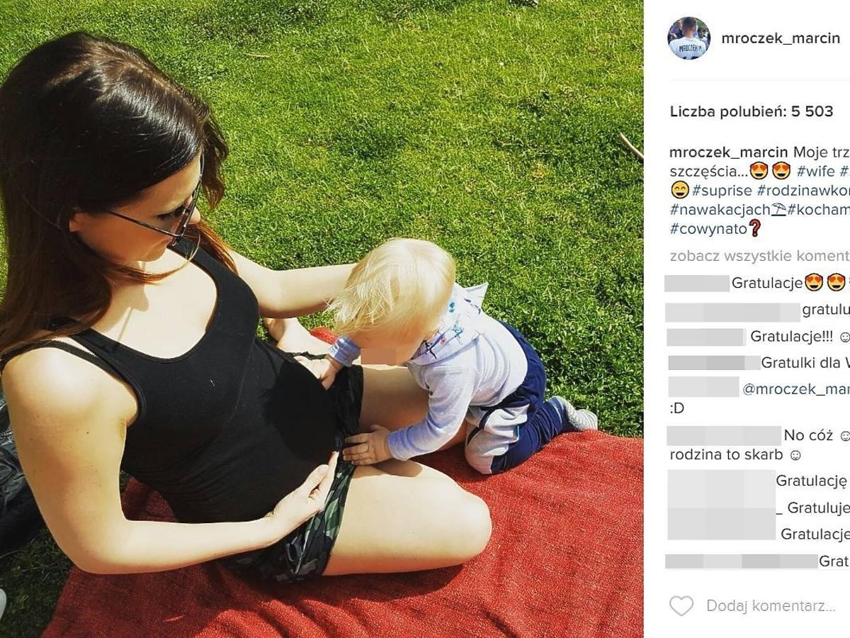 Marcin Mroczek z rodziną na wakacjach