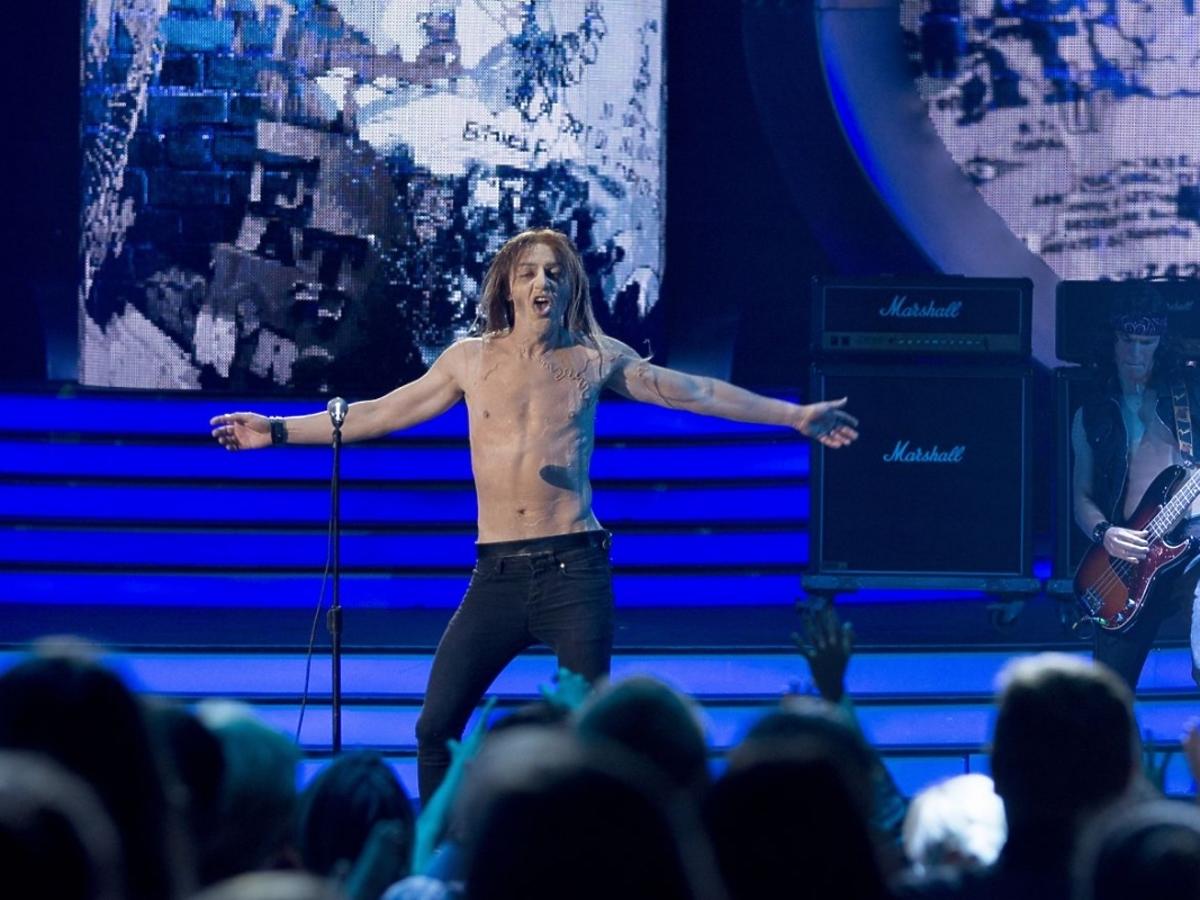 Marcin Przybylski jako Iggy Pop w Twoja Twarz Brzmi Znajomo