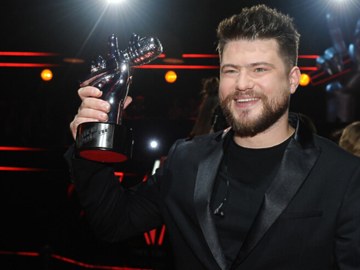 Marcin Sójka na planie programu "The Voice of Poland"