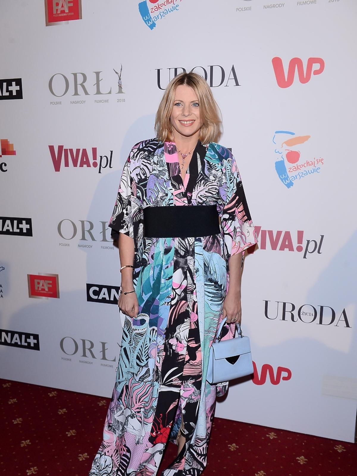 Maria Sadowska na rozdaniu nagród Orły 2018