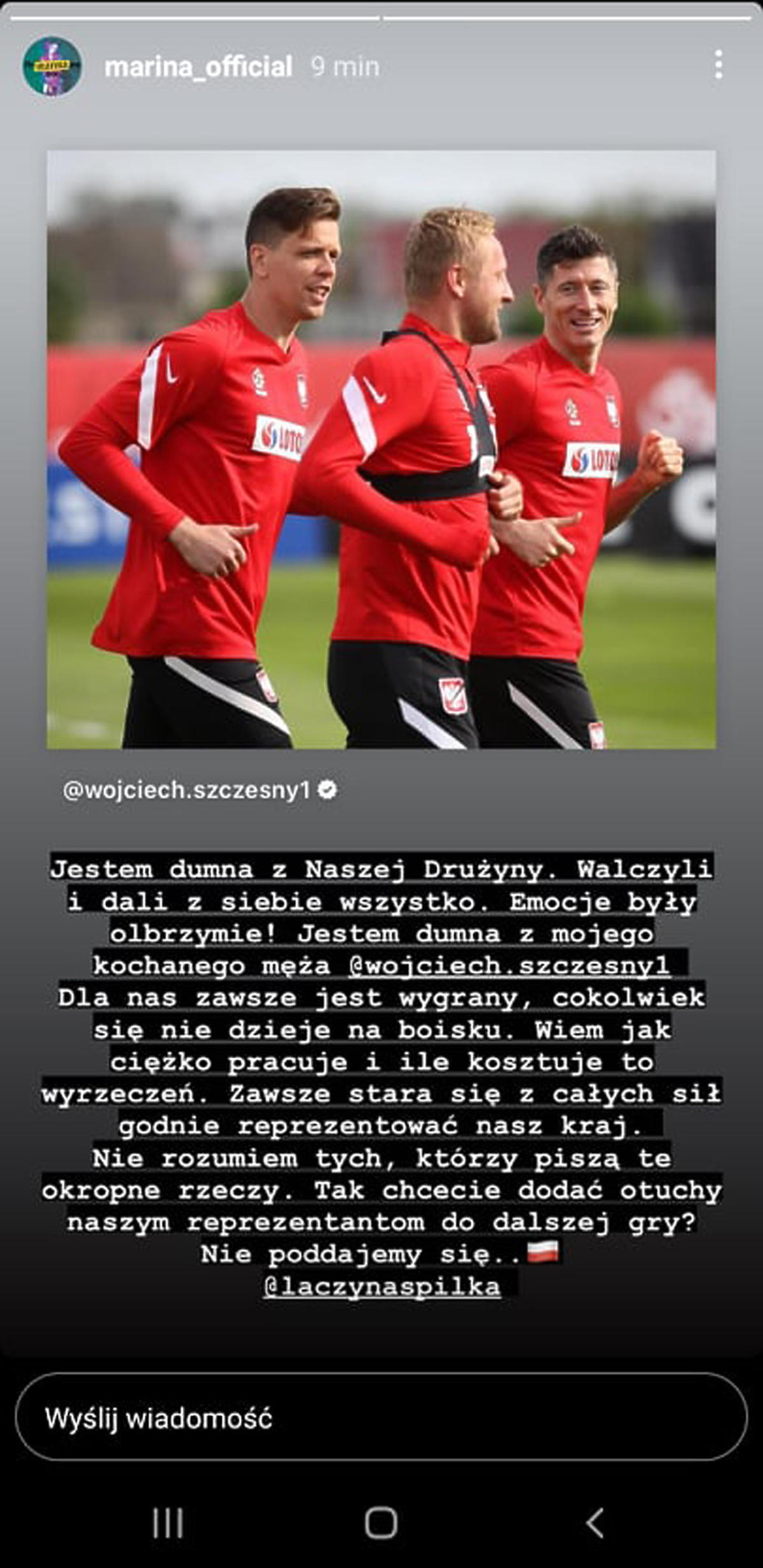 Marina broni polskiej reprezentacji 