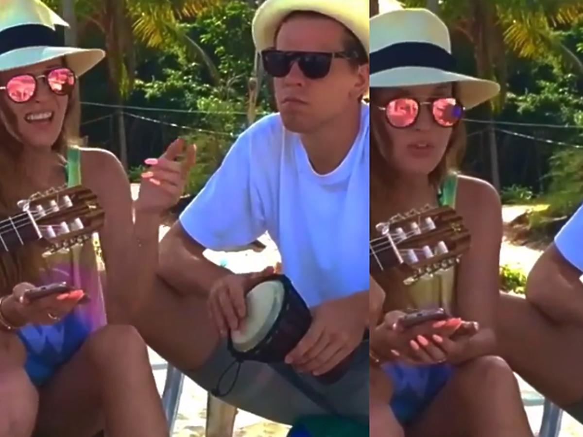 Marina i Wojciech Szczęsny na wakacjach w Tajlandii