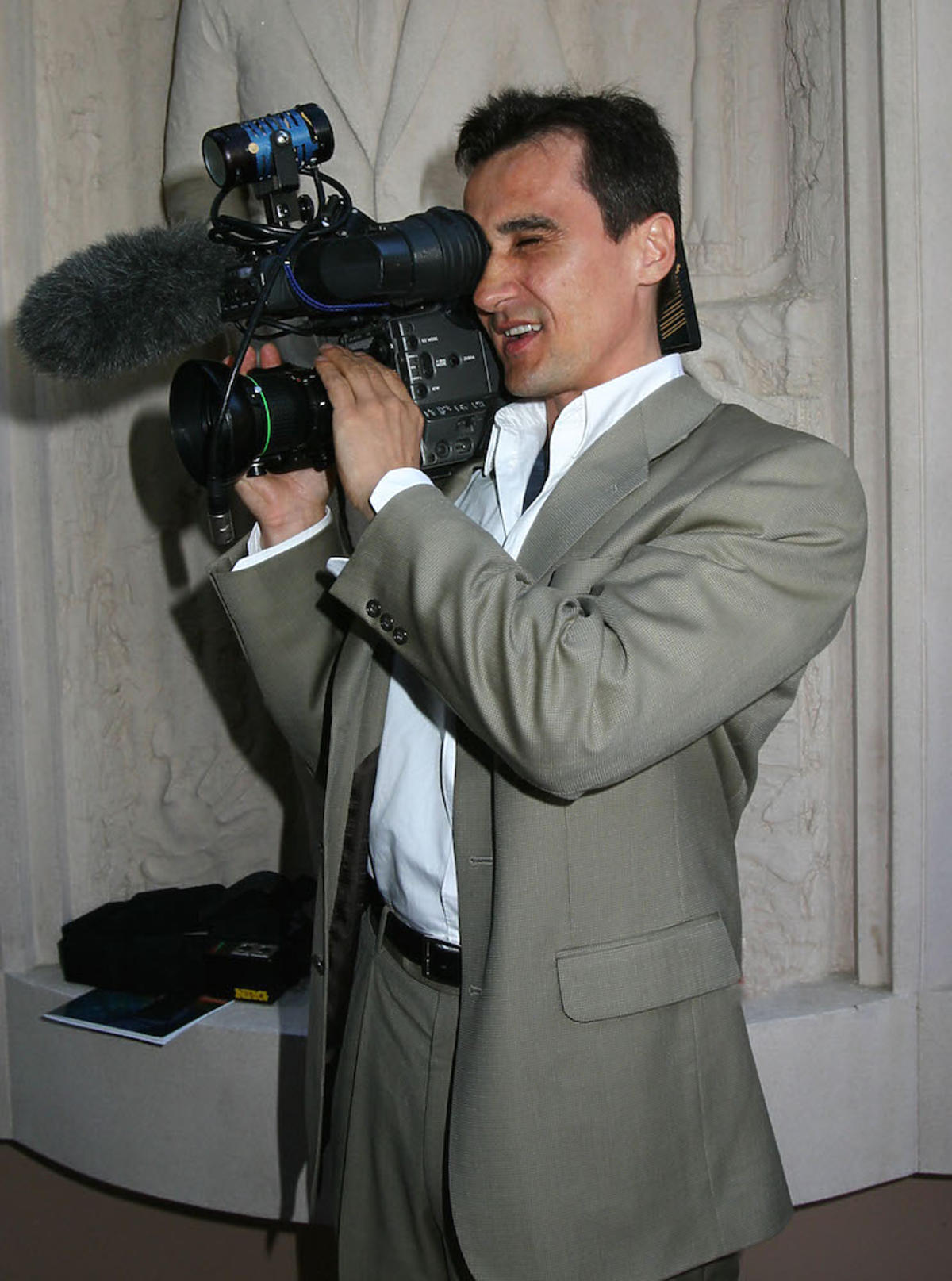 Mariusz Max Kolonko z kamerą