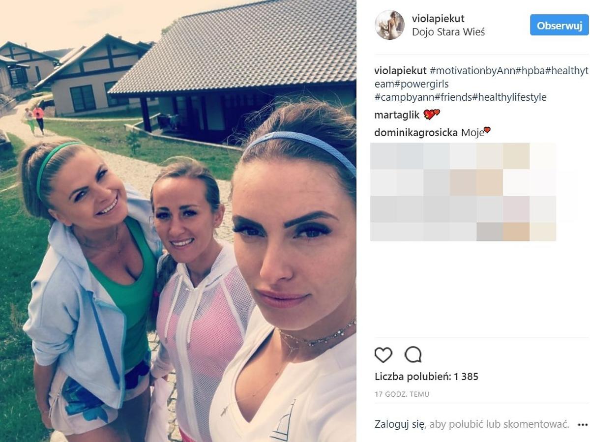 Marta Glik na obozie Anny Lewandowskiej