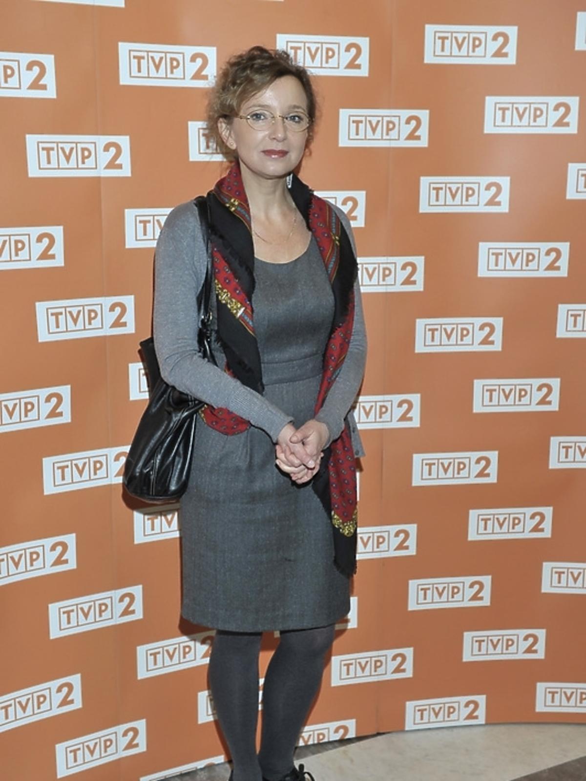 Marta Klubowicz na konferencji serialu 