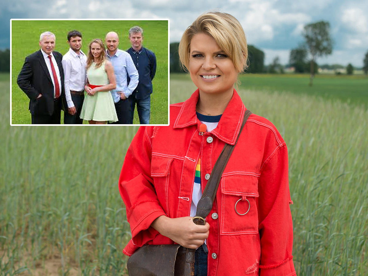 Marta Manowska na planie Rolnik szuka żony