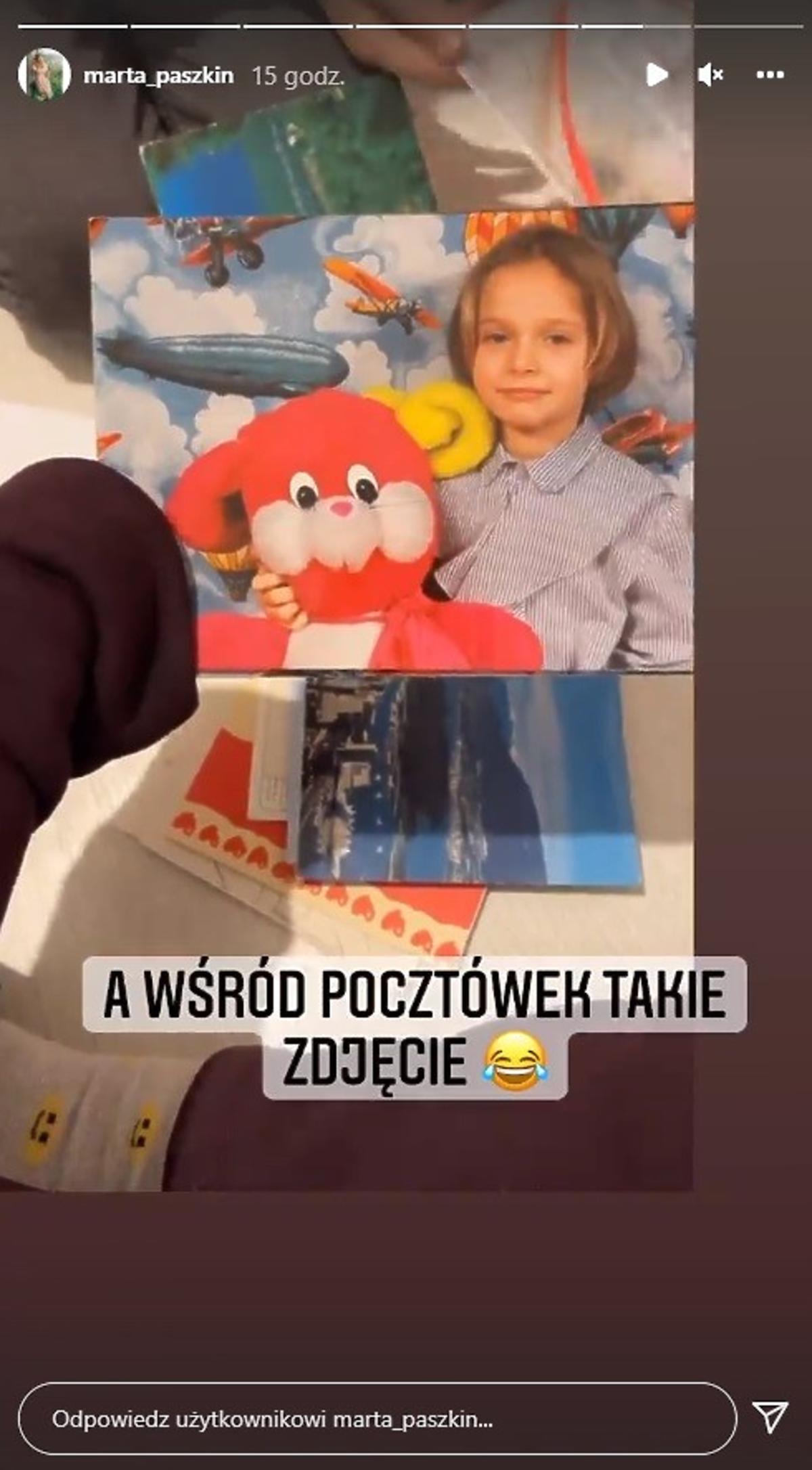 Marta Paszkin z Rolnik szuka żony pokazała zdjęcie z dzieciństwa