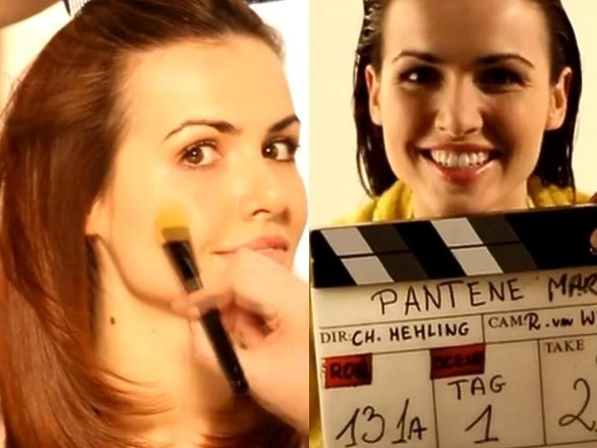 Marta Żmuda-Trzebiatowska za kulisami reklamy Pantene Pro-V