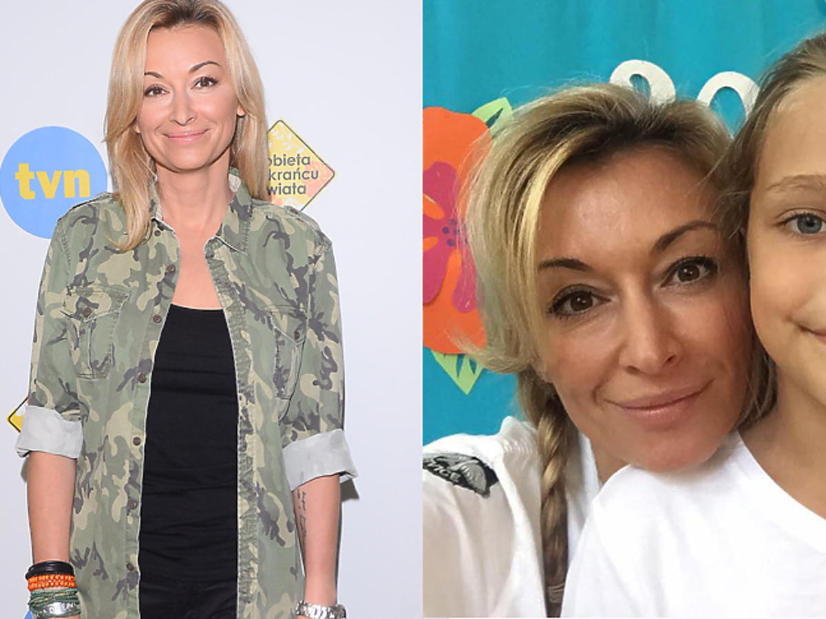 Martyna Wojciechowska w kurtce moro