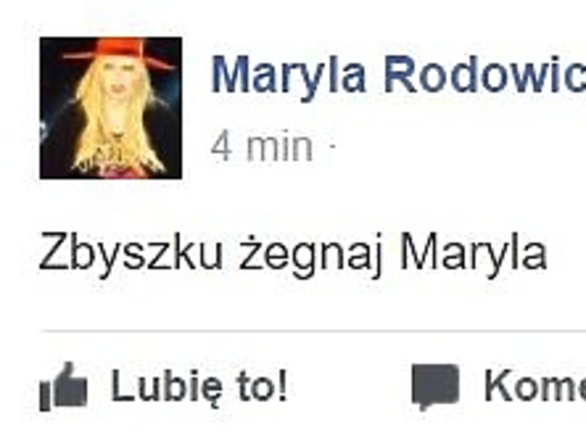Maryla Rodowicz żegna Zbigniewa Wodeckiego