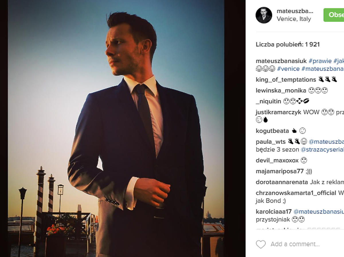 Mateusz Banasiuk na ślubie Agnieszki Szulim