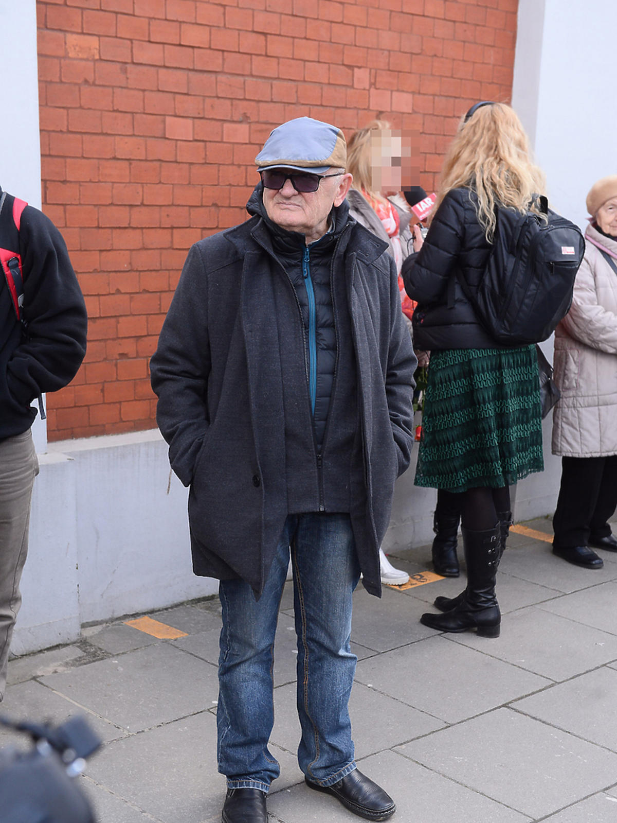 Maciej Damięcki na pogrzebie Wojciecha Młynarskiego