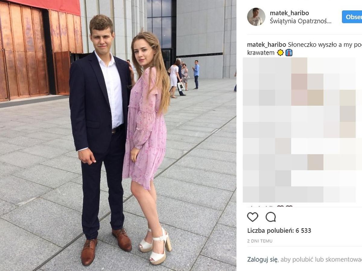 Mateusz Gąsiewski z siostrą Wiktorią