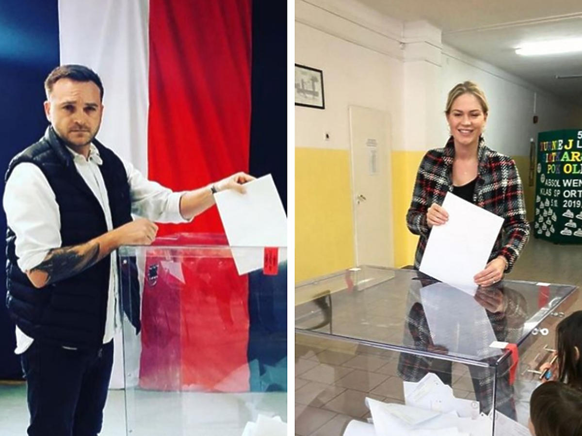 Mateusz Gessler i Zofia Ślotała głosują w wyborach
