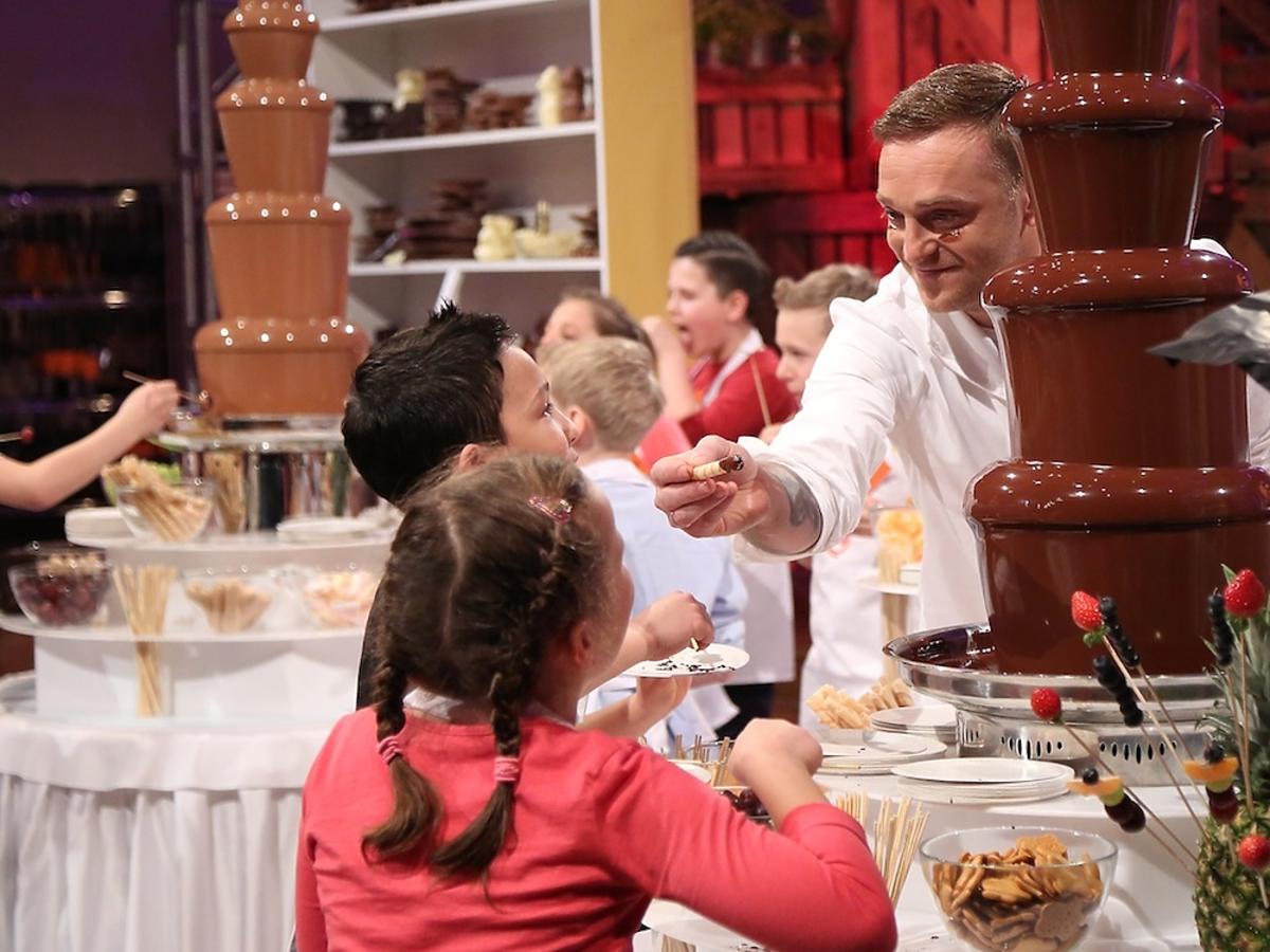 Mateusz Gessler na planie MasterChef Junior