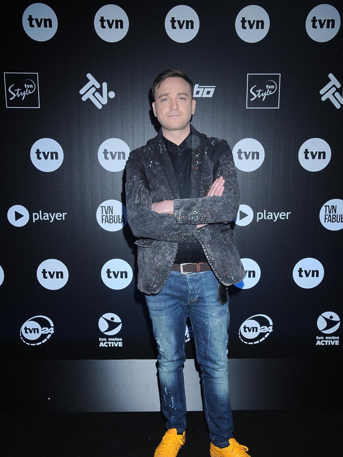 Mateusz Gessler na prezentacji wiosennej ramówki TVN