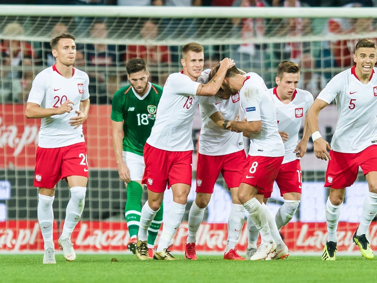 Mateusz Klich po zdobytym golu z Irlandią dla reprezentacji Polski
