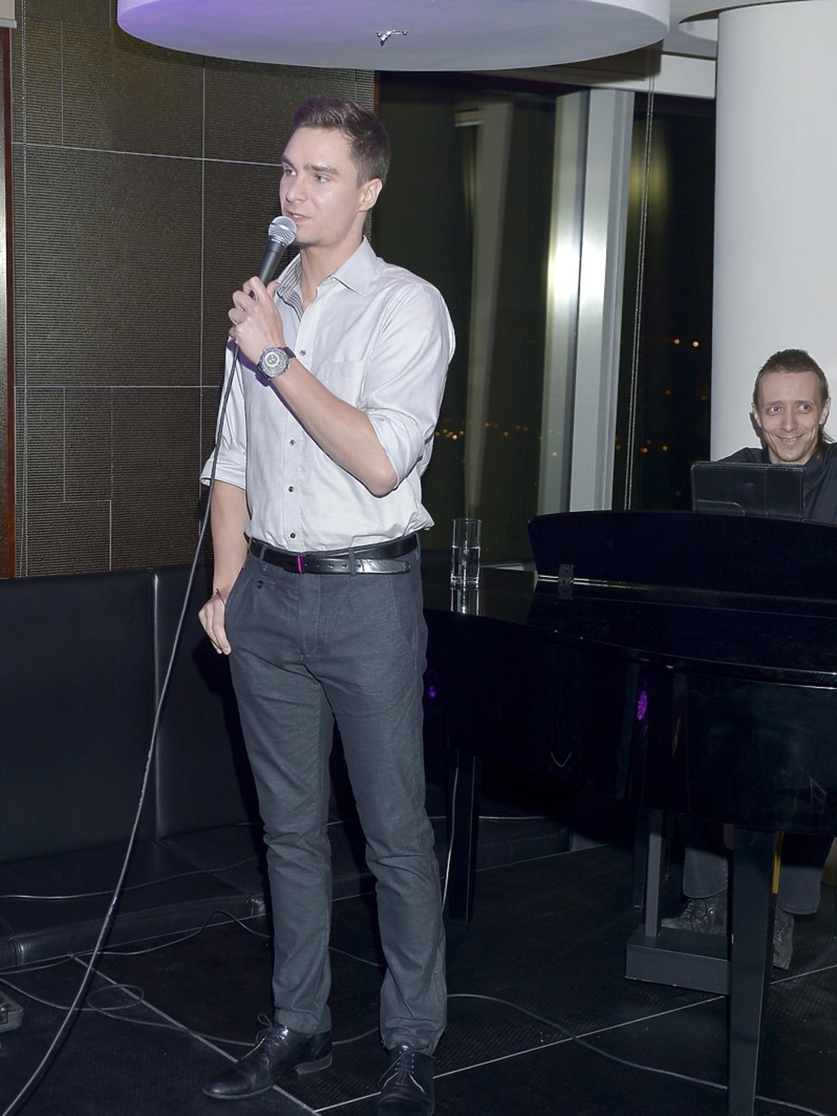 Mateusz Krautwurst podczas aukcji dla Leo