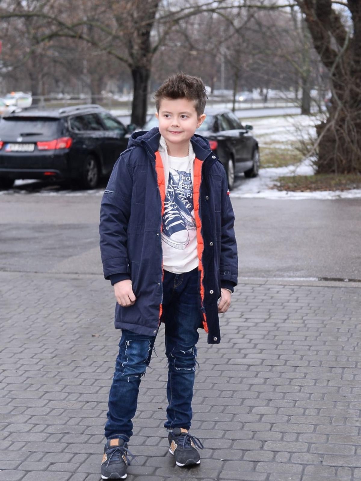 Mateusz Pawłowski na noworocznym obiedzie z dziećm