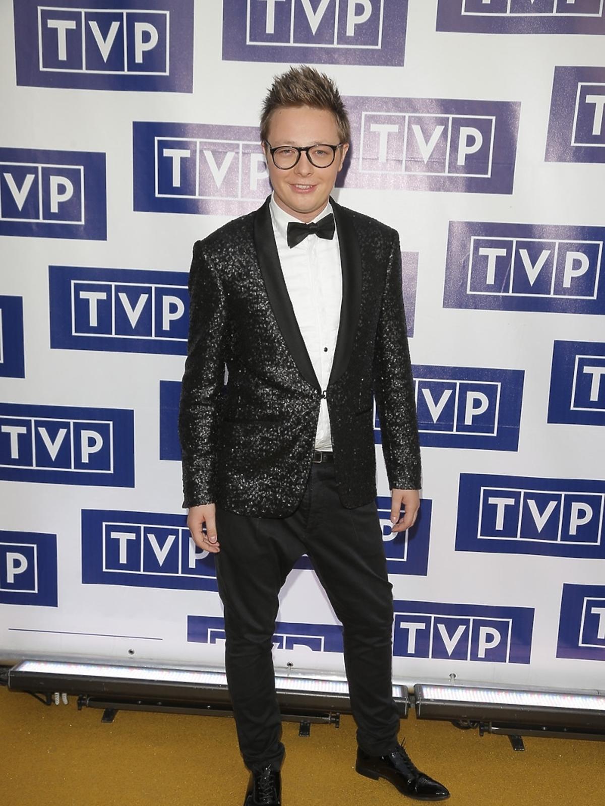 Mateusz Szymkowiak na prezentacji jesiennej ramówki TVP 2014