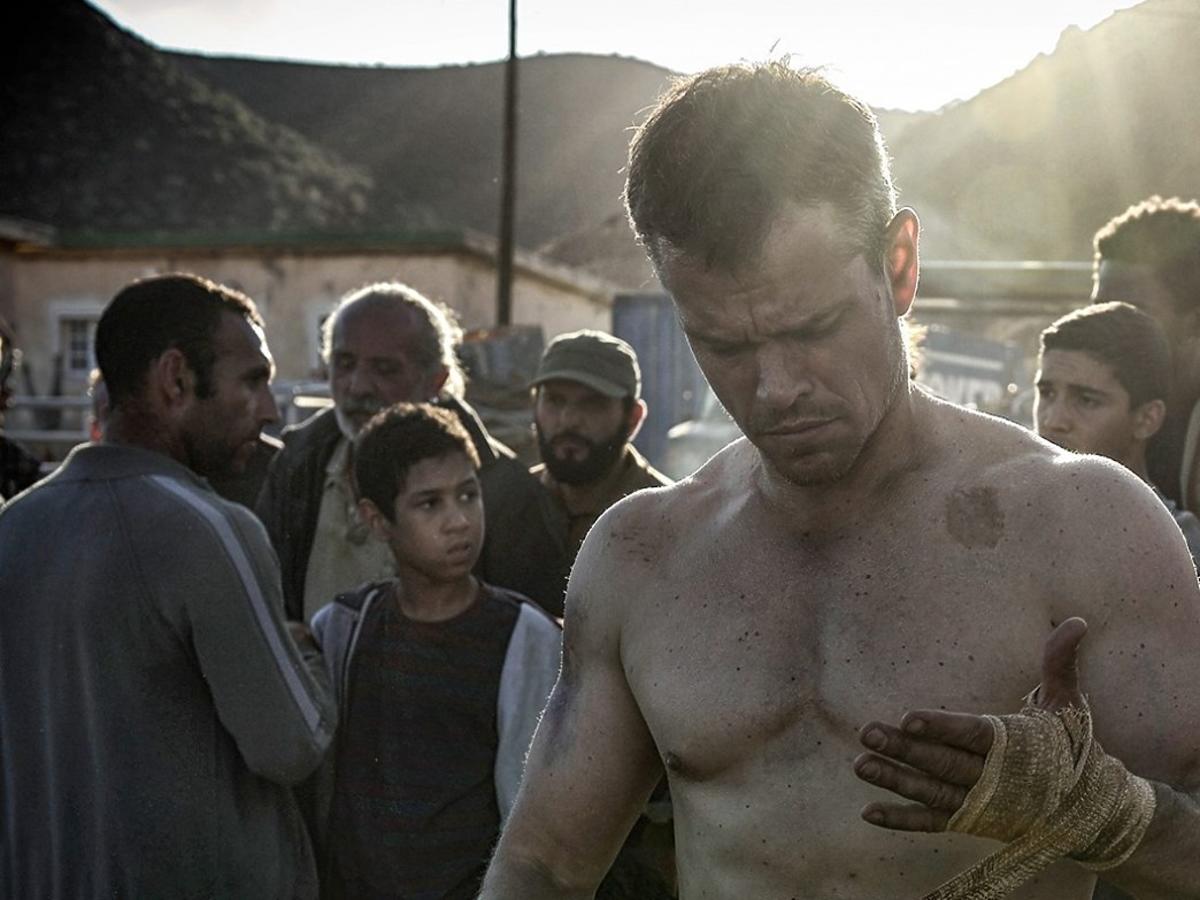 Matt Damon obwiązuje dłonie w filmie Jason Bourne