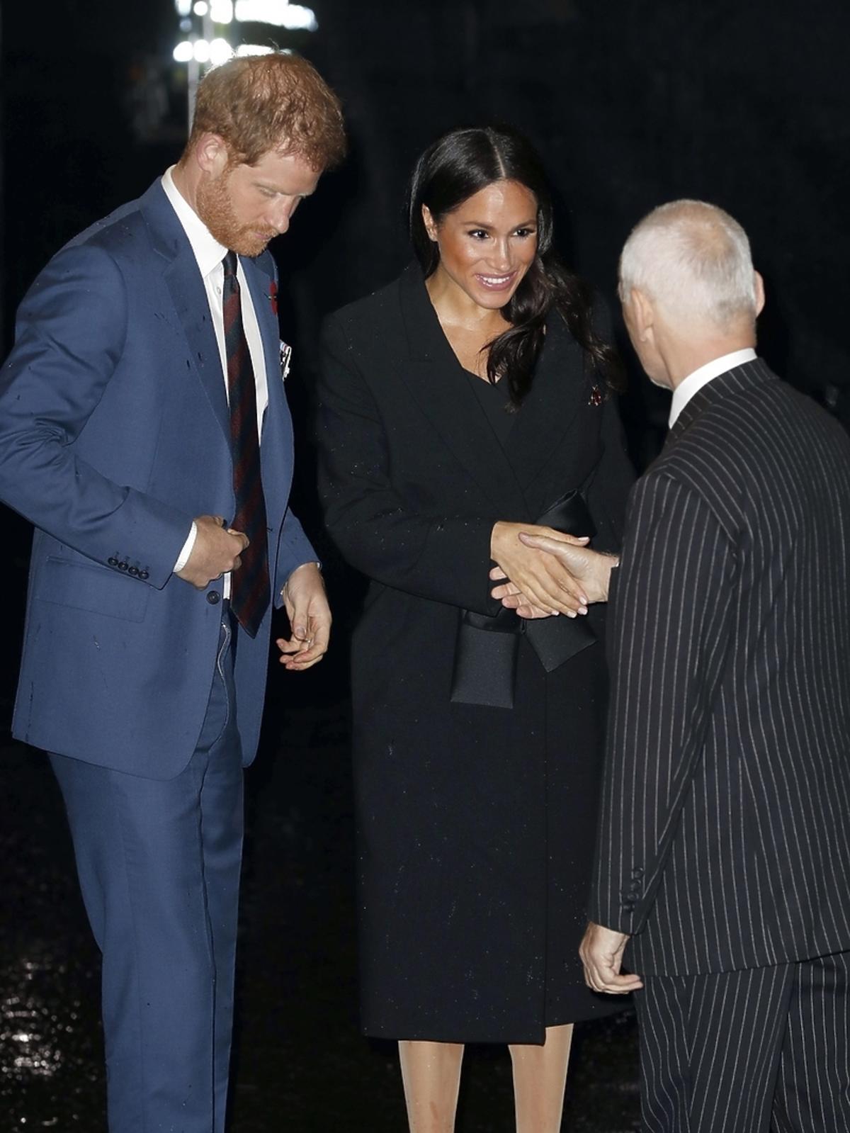 Meghan Markle i książę Harry na obchodach Dnia Pamięci