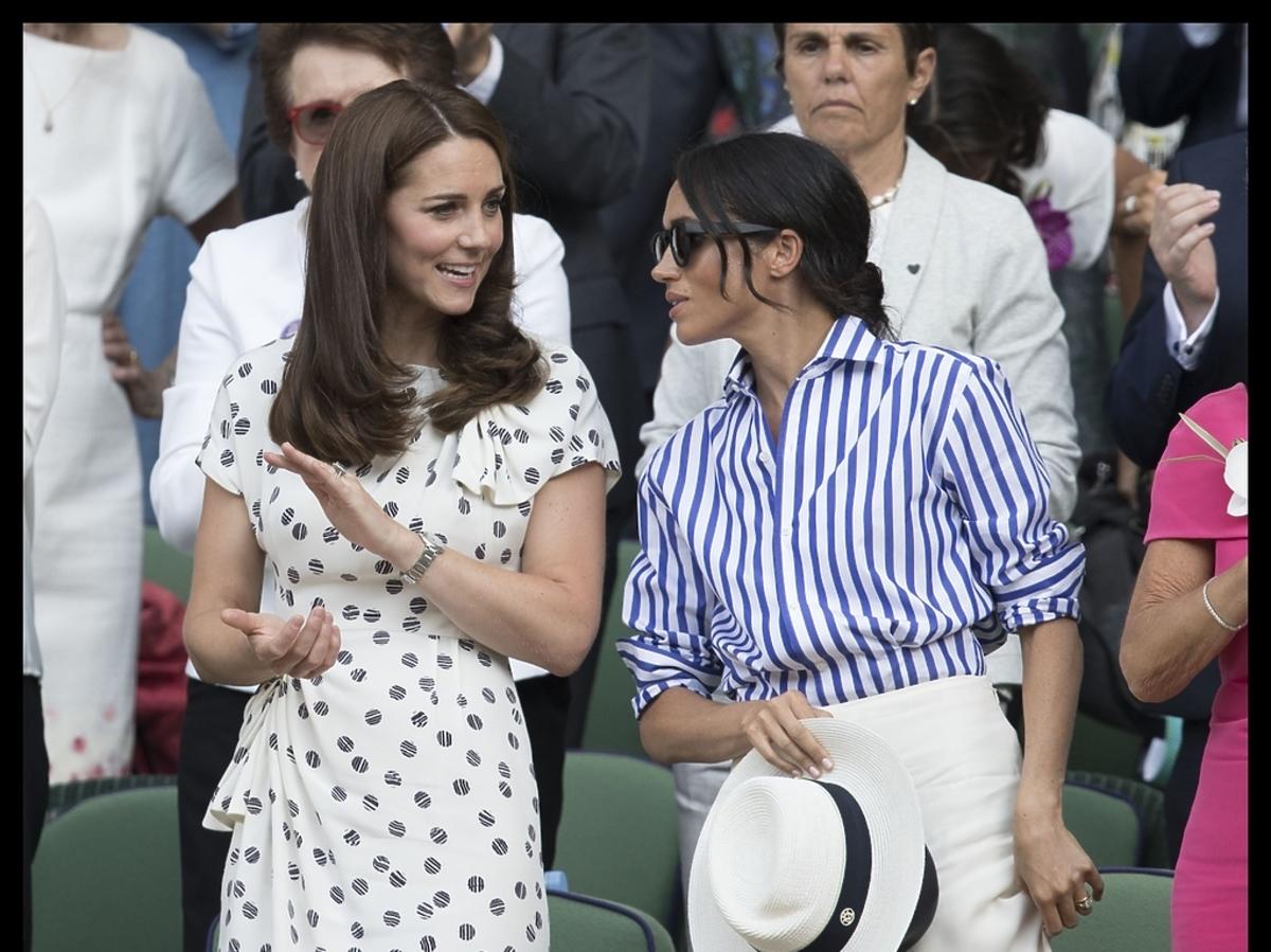 Meghan Markle i księżna Kate razem na meczu tenisowym
