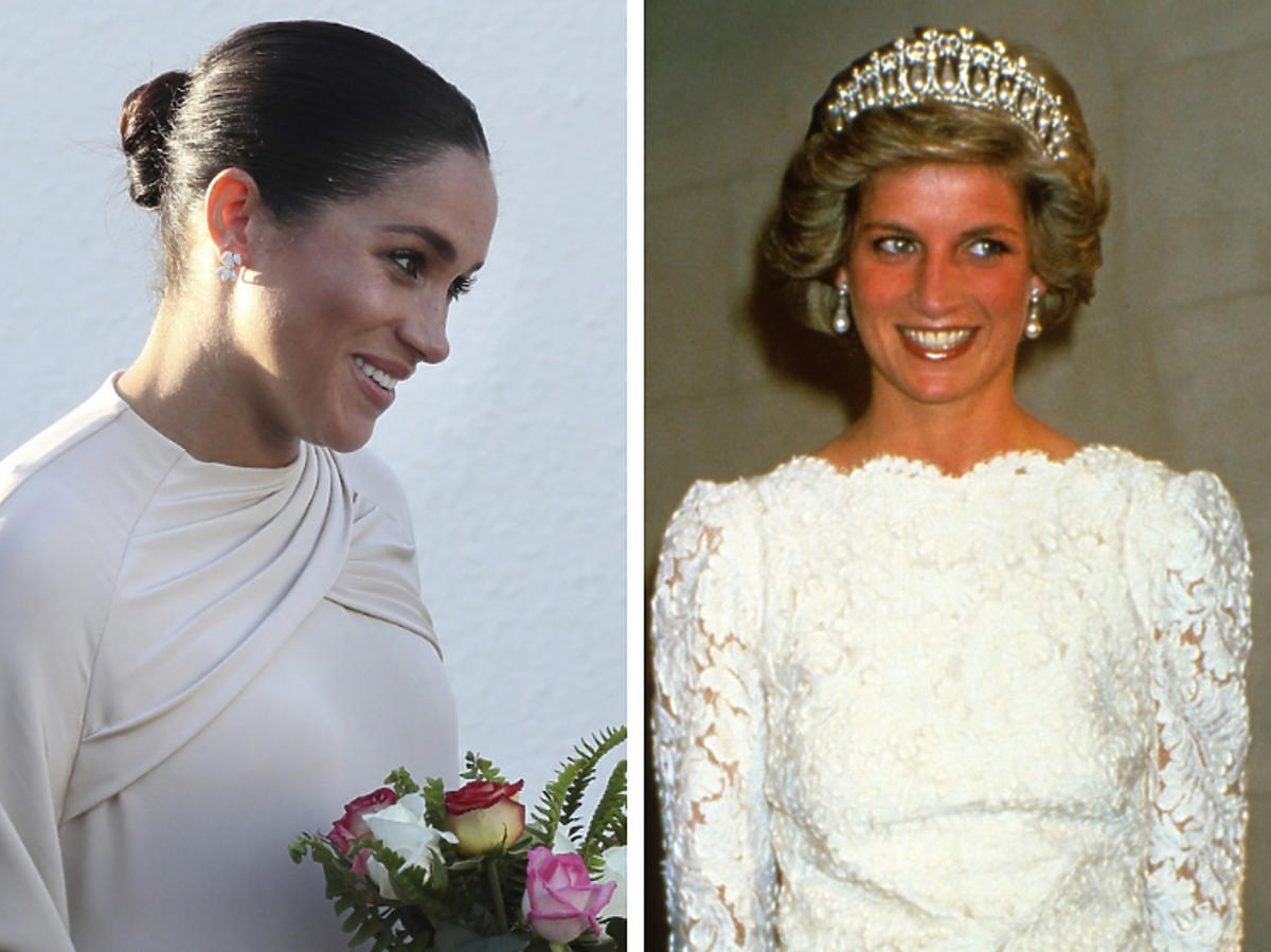 Meghan Markle, księżna Diana z tiarą