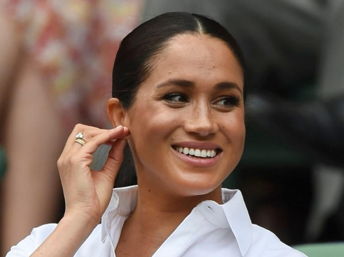 Meghan Markle na meczu