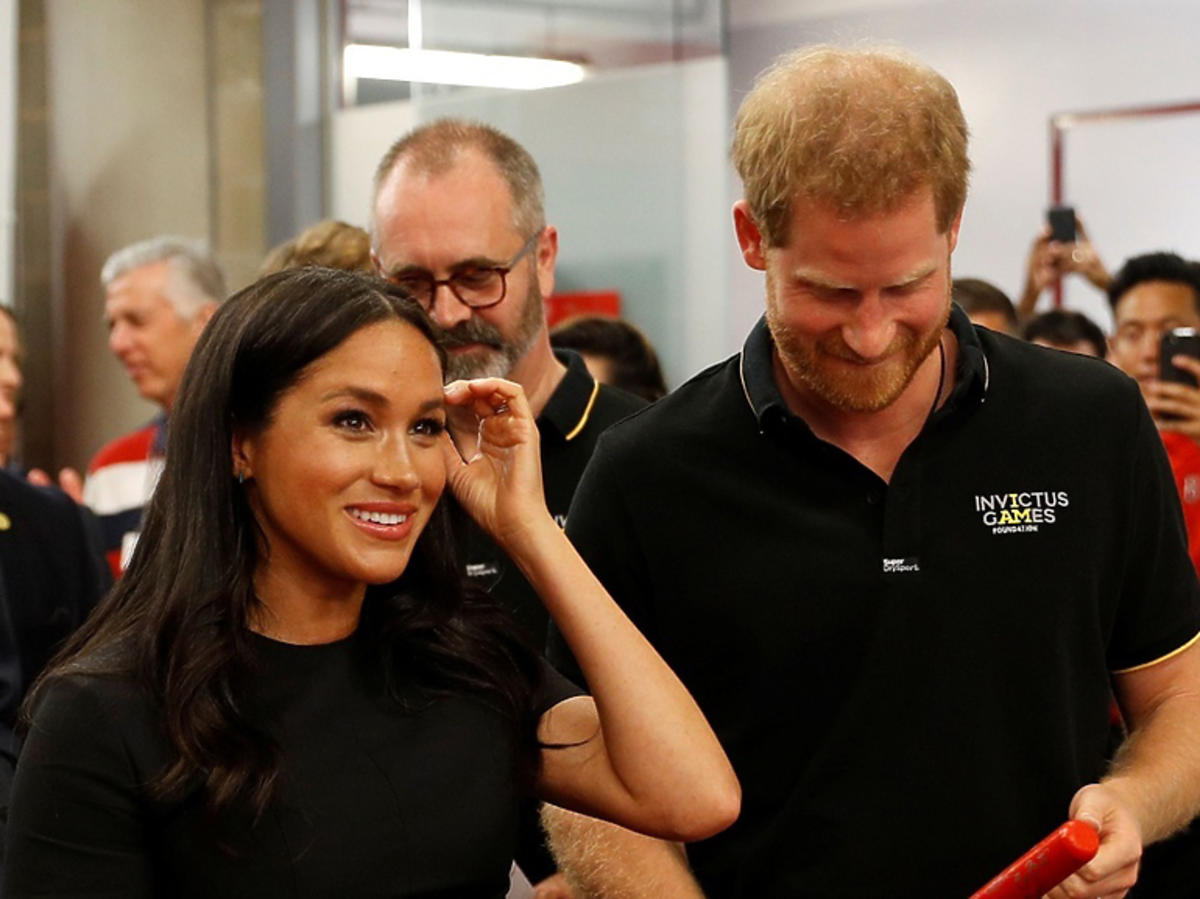 Meghan Markle z mężem na meczu