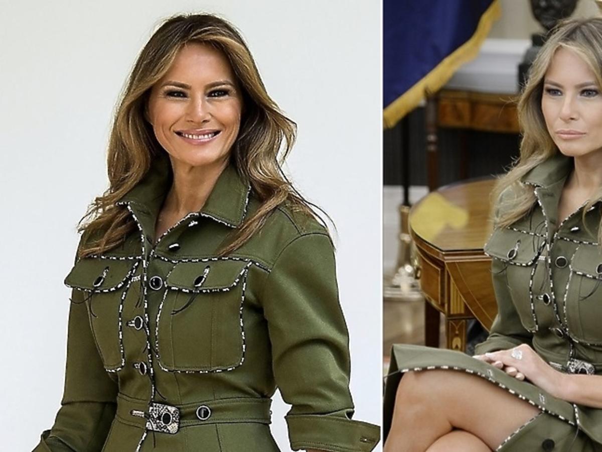 Melania Trump w stylu militarnym