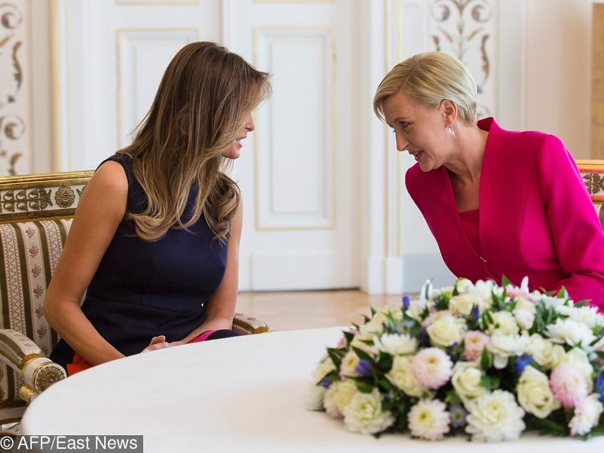 Melania Trump na spotkaniu z Agatą Dudą