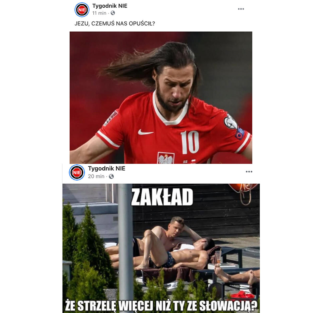 Memy po meczu Polski ze Słowacją